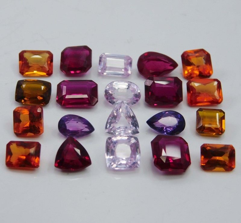 350 Ct Natural Sapphire Certified Loose Gemstone Lot Mix Shape & Color Ring Size gallery