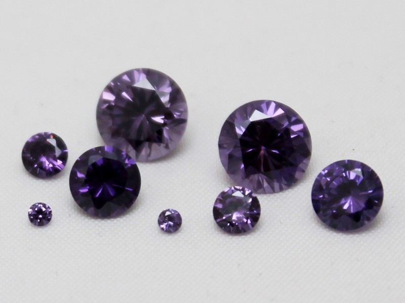 CZ Amethyst Purple AAA Loose Cubic Zirconia Gemstone Many Cuts Round Square Oval