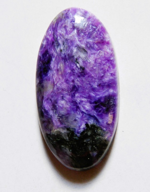40.20 Cts Natural Charoite Cabochon Loose Gemstone 36.4X18.4X7MM