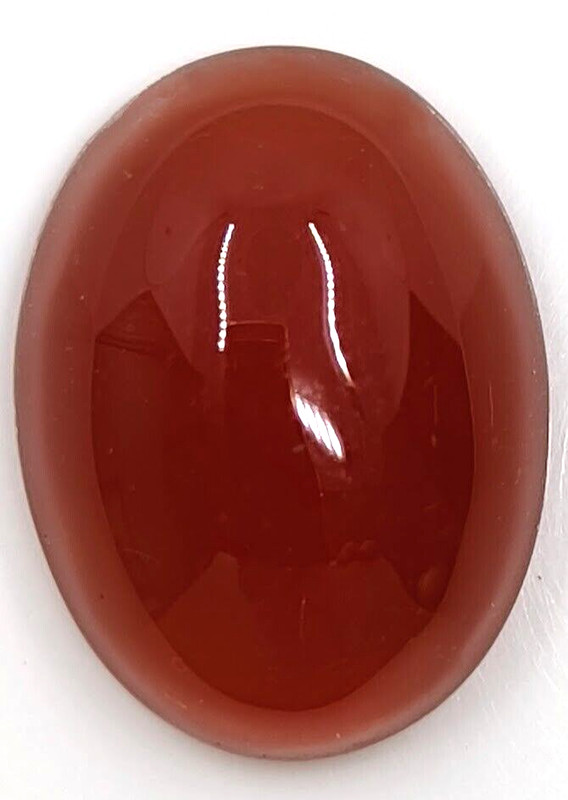 14x12mm Natural Carnelian Oval Cabochon AAA German Cut
