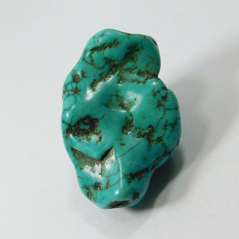 Natural 48 Ct Blue Turquoise Arizona Rough Slab Crystal Loose Gemstone gallery