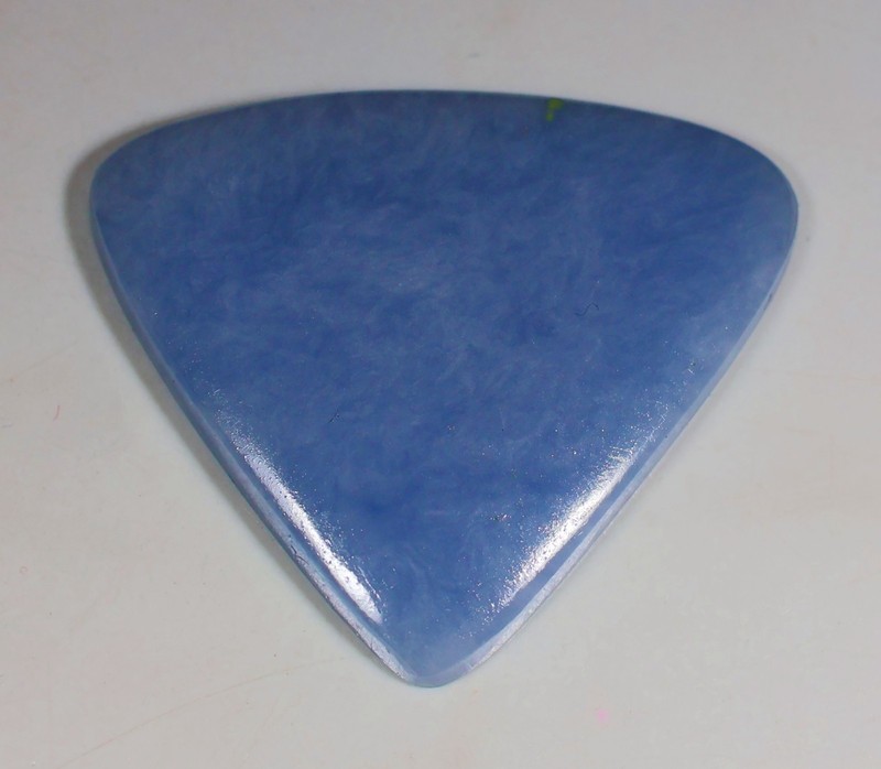 56 Ct 5X39X45 mm Natural Blue chalcedony Angelite Pear Cabochon Gemstone KE-163