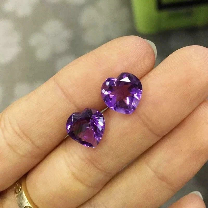 Natural Amethyst 50 Pcs Round Cut Loose Certified Gemstones 5-7 Ct Lot + Gift gallery