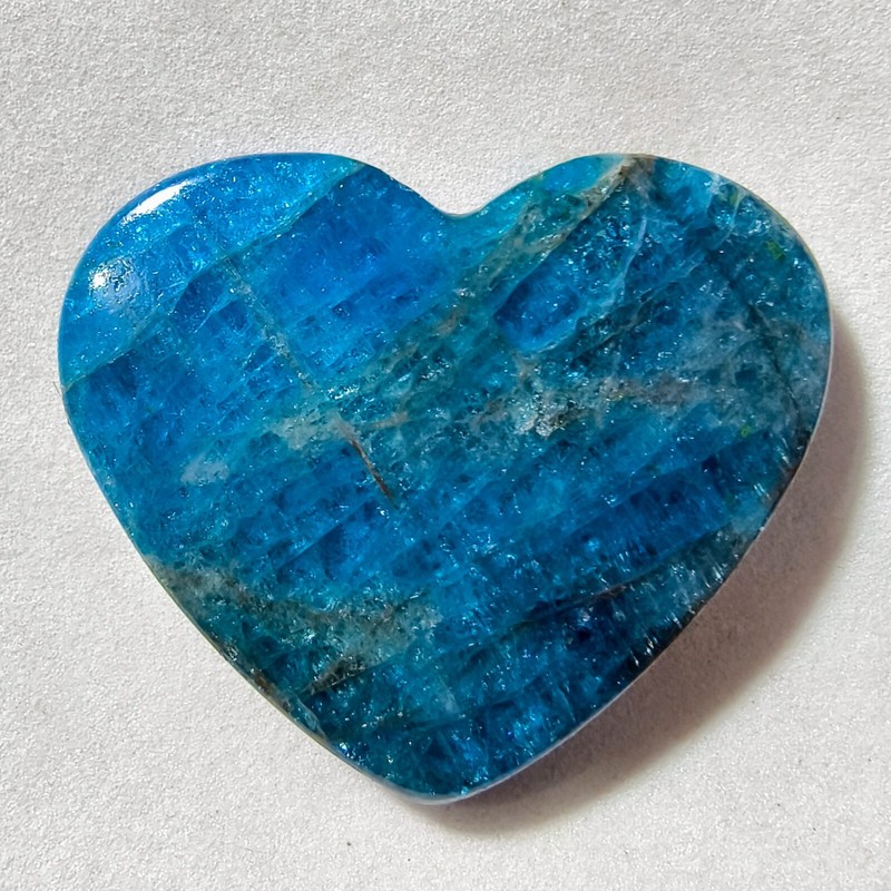 88 Cts Natural Blue Apatite Heart Cabochon Gemstone For Jewelry 33 X 39.4 MM 32