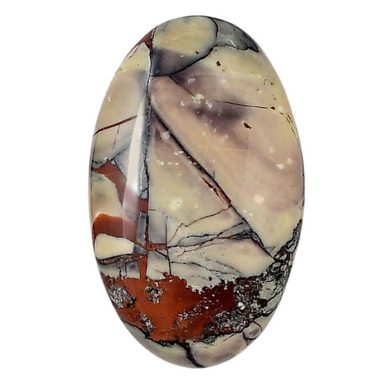 Natural Porcelain Jasper 21.75×35.35x6mm Oval Shape Polished Gemstone LS91-05729
