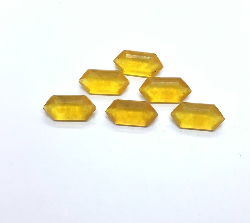 Natural Yellow Quartz Long Hexagon Cut AAA Loose Gemstone For Assorted Jewelry gallery