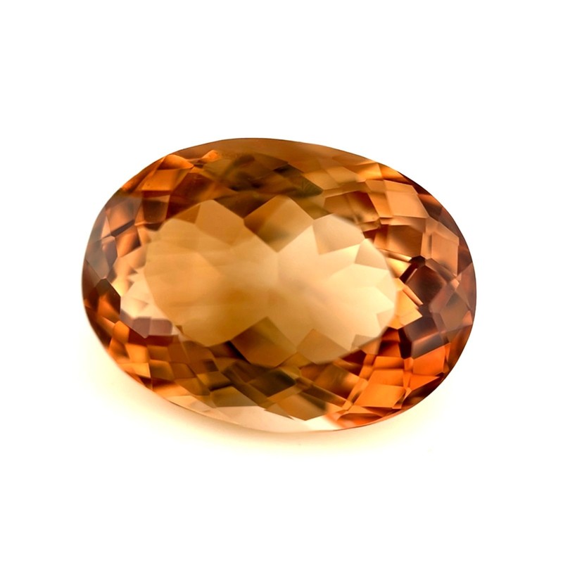NATURAL Champagne 14.00ct VIVID Orange Topaz Oval Cut Loose Gem 16.7×12.3mm VS
