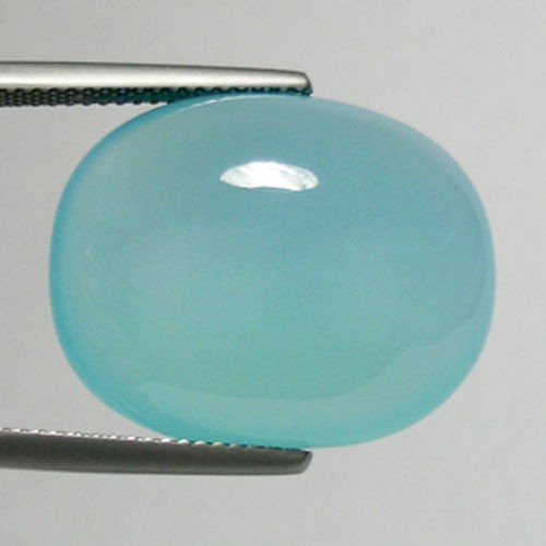 25.84 ct BEST NICE GLOW SKY BLUE COLOR NATURAL CHALCEDONY OVAL Cabochon 0571 !