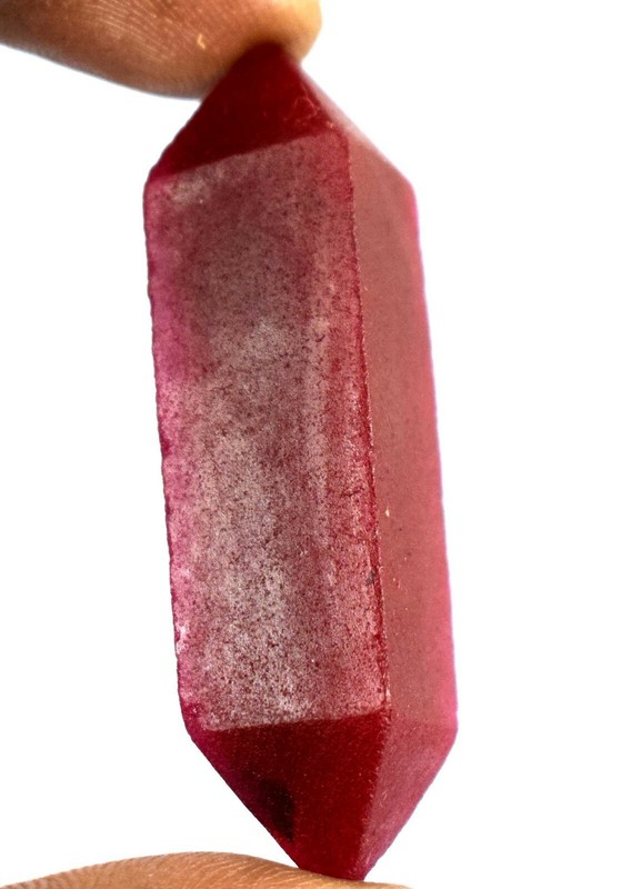 95 Ct+ Double Point Pencil Shape Ruby Reiki Healing Gemstone Natural African