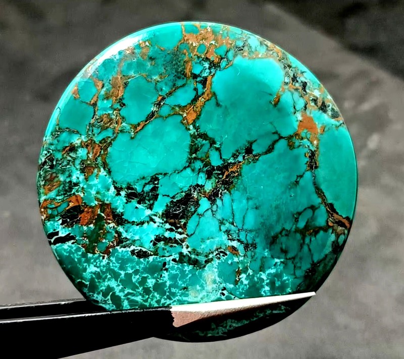 Natural Arizona Spider Green Turquoise Certified Raw Gemstone 112.05 Ct