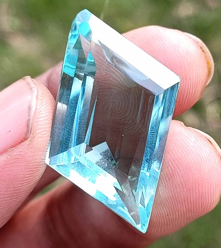 AWE-INSPIRING 48 CARAT NEON BLUE APATITE FANCY CUT EGL CERTIFIED LOOSE GEMSTONE gallery