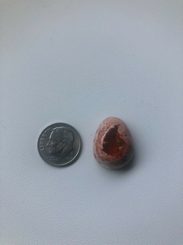 Authentic Mexican Fire Opal, Deep Red Flash, Chili Pepper, #45 Gemstone Cab gallery