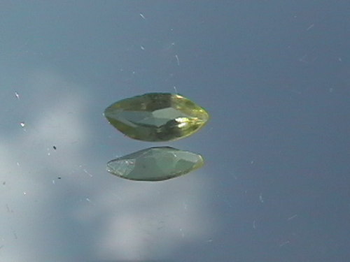 Faceted loose natural Peridot 3x6mm 0.17 ct Reiki