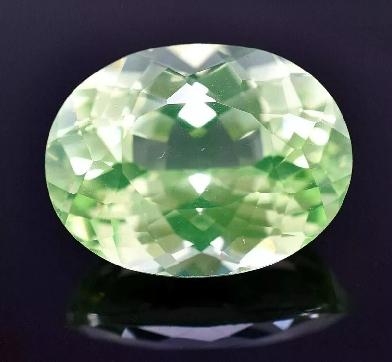 Natural Olive Green Peridot Oval Shape 9-10Ct Certified Loose Gemstone gallery