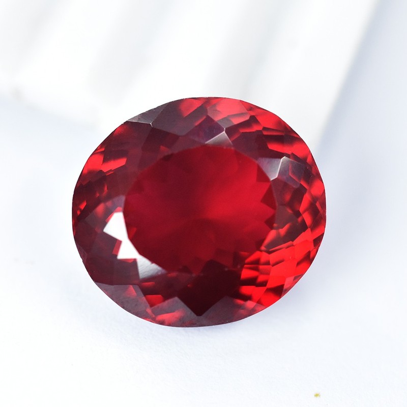 NATURAL Red Garnet 25.75 Ct PRECIOUSE Gemstone Oval Cut Certified