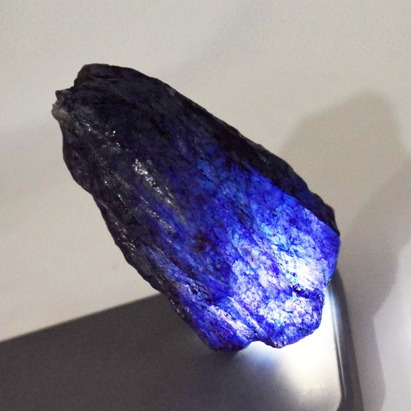 Natural Blue Sapphire Rough Uncut Huge Size 172.55 Ct CERTIFIED Loose Gemstone gallery