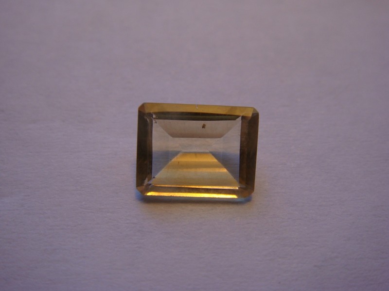 Citrine Rectangular Emerald Cut Gemstone 9 mm x 7 mm 2 carat Gem Yellow Stone