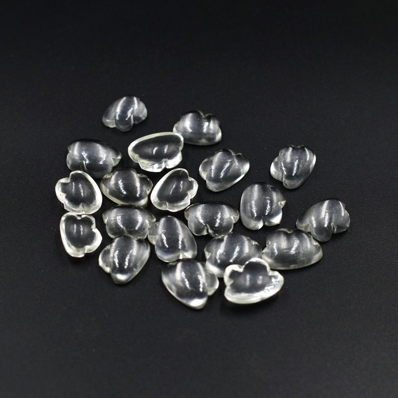 Wholesale Lots Gemstone 7X10 Crystal Quartz Clowd Shape Hand Carving Loose Stone