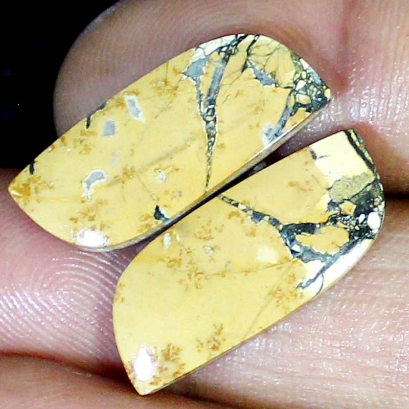 Natural Maligano Jasper Fancy Shape Cabochon Gemstone 22.05 Cts 11x24x4 mm BC-79