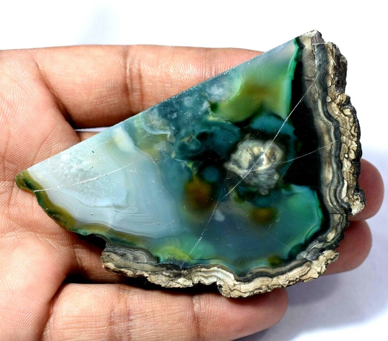 315.80 Ct Natural Multi Color Druzy Agate Top Best Quality Brazilian Slab