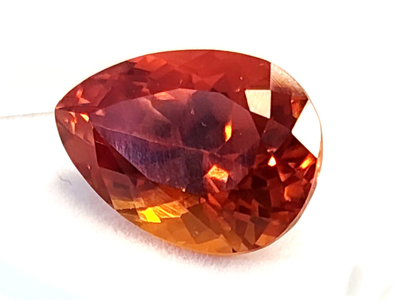 Natural Mexican Fire Opal Pear Cut 17-19 Ct Certified Loose Gemstone RK067 gallery