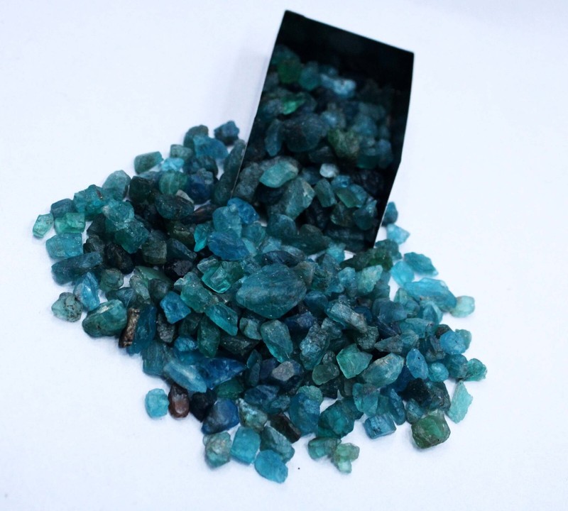50 Ct Natural Rare Blue Aquamarine Raw Rough CERTIFIED Uncut Raw Rough Lot gallery