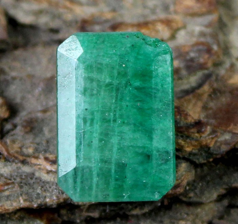 Certified Natural Green Emerald 5 Ct Emerald Cut Gems T26962 Father's Day Gift