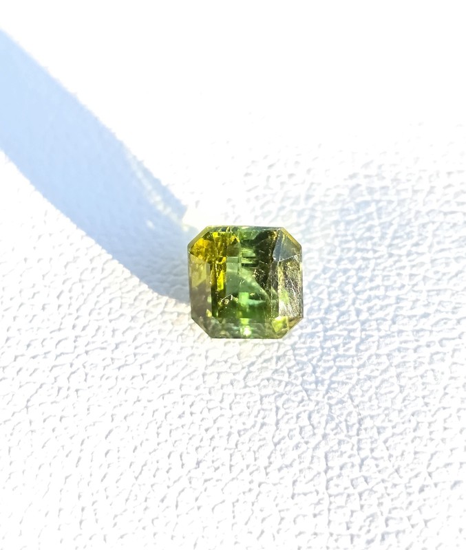 1.25 Ct Stunning Natural Green Tourmaline loose gemstone (5.70×5.57×4.96Mm)
