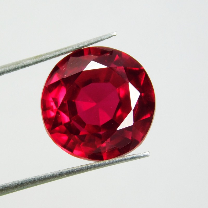 9.55 Ct Natural Mozambique Red Ruby Round Cut Stunning Loose Gemstone