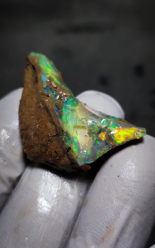Opal Rough 25 Ct Natural Ethiopian Opal Raw Welo Opal Gemstone Multi color gallery