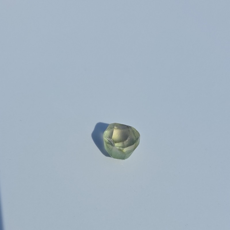 Green Tourmaline Rough for Faceting 9.6mm 6.75 ct