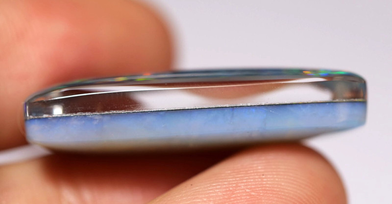 Big A++ Natural Australian Coober Pedy Opal Triplet 29x12x7 mm gallery