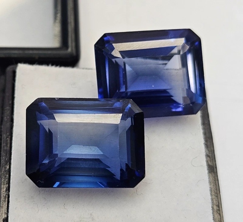 Superb Emerald Natural Blue Tanzanite 27.20 Ct Pair Gemstone For Earring Making gallery