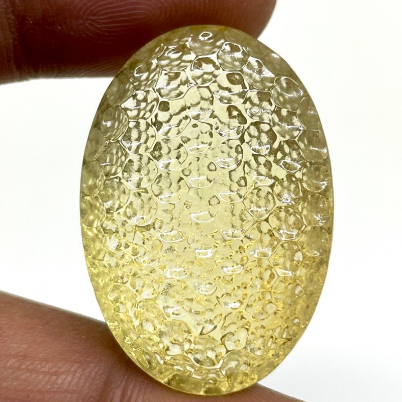 VVS 74 Cts Natural Citrine 33.5x23mm Beehive Custom Cut Loose Dazzling Gemstone