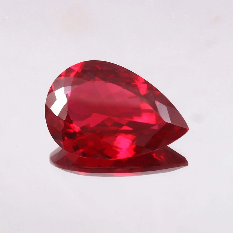 Natural Ruby 5.30 Ct Pear Cut Pigeon Red Blood Certified Loose Gemstone+ Gift