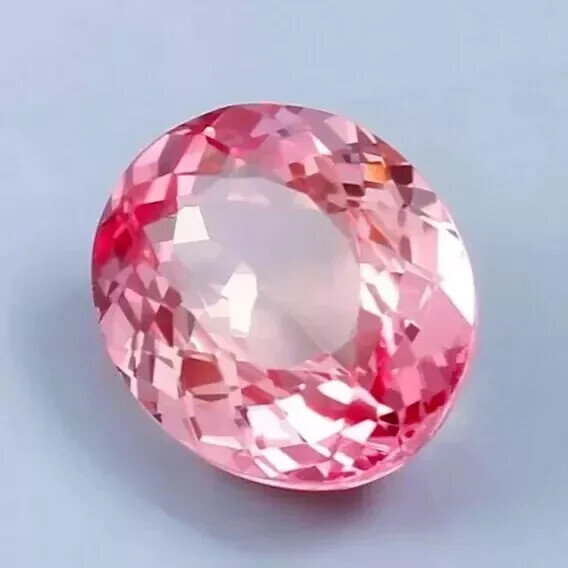 AAA 24 Ct+ Natural Flawless Ceylon Padparadscha Sapphire Loose Oval Gemstone