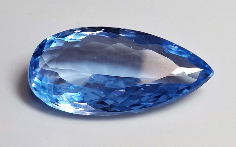 Superb Blue Aquamarine Pear Cut 41-43 Ct Certified Natural Loose Gemstone SP152
