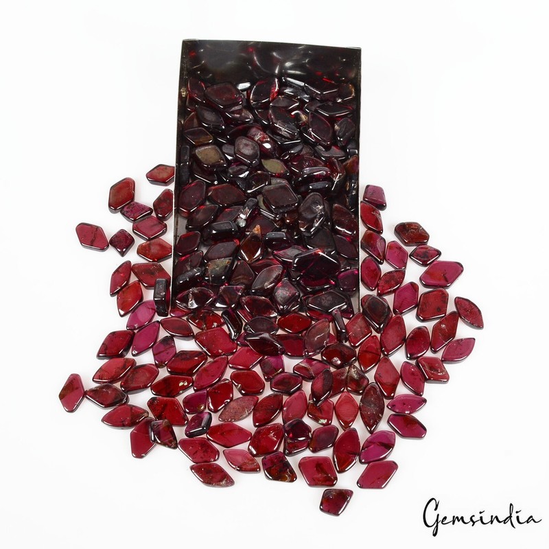 320 Ct Natural Rhodolite Garnet Freeform Mini Chips 6mm-10mm Wholesale Gems Lot gallery