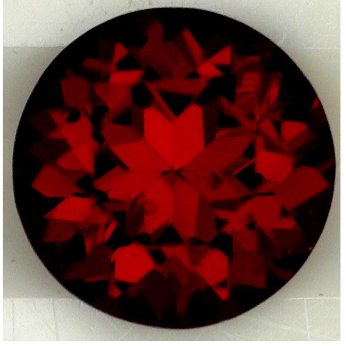 Rare Natural Extra Fine Deep Red Anthill Chrome Pyrope Garnet - Round - Arizona gallery