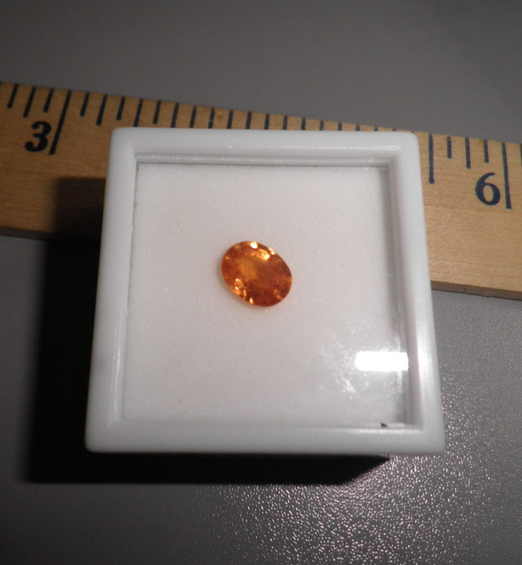 WOW Large Spessartite GARNET Loose Genuine 2.5ct 9x7mm OVAL 100% Natural W5581