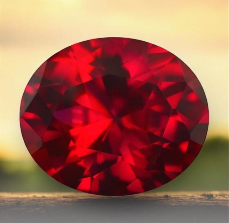 AAA 5Pcs Natural Burmish Red Ruby Oval Cut Certified Gemstone 10X14 MM gallery