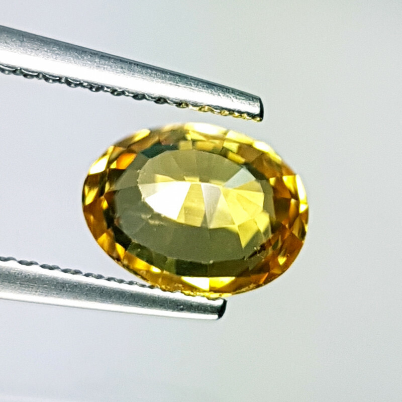 NATURAL GOLDEN YELLOW ZIRCON 2.65 CARATS STUNNING GEMSTONE gallery