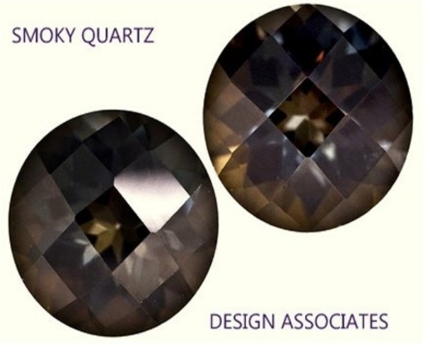 SMOKY QUARTZ 11 MM ROUND BRIOLETTE CUT CHECKERBOARD TOP AAA ALL NATURAL