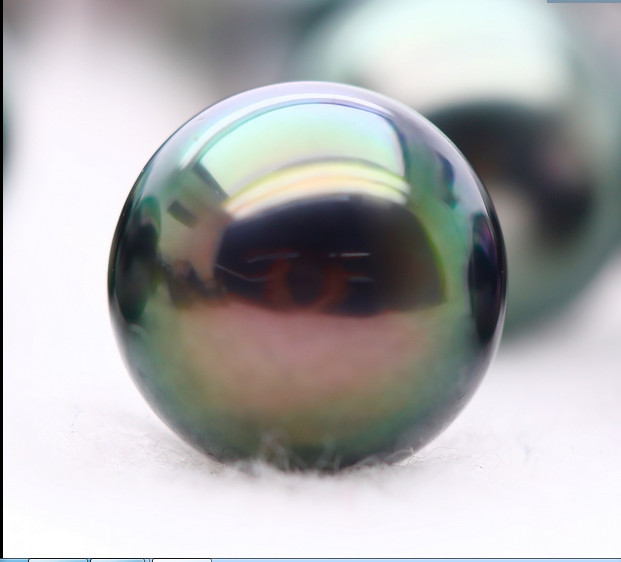 11-12MM NATURAL TAHITIAN GENUINE PEACOCK GREEN LOOSE PEARL UNDRILLED