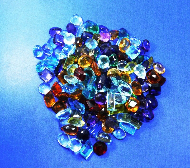 CERTIFIED Mix Shapes & Colors 500 Carat A++ MIX Topaz Loose Gemstones LOT’s