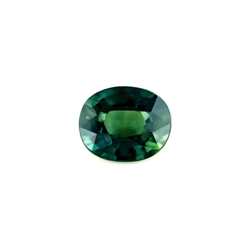NATURAL 0.57ct DEEP Green Sapphire Oval Cut 5.3×4.5mm Loose Gem VS AUSTRALIA