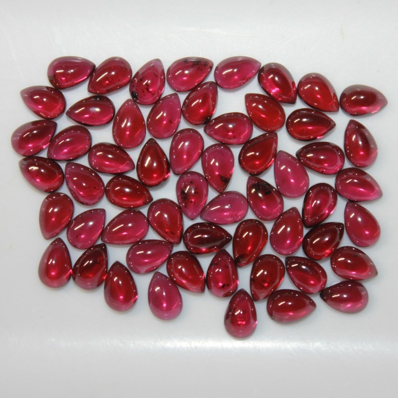 Almandine Garnet 6x4mm, 7x5mm, 8x5mm, 9x6mm Pear Cabochon Loose Gemstone(s)