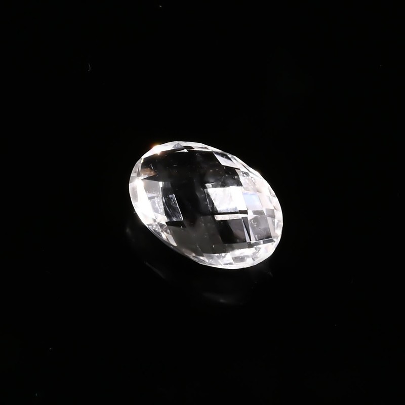 Natural Goshenite Gemstone 1.50 Ct 9×6 MM Faceted Oval Loose White Beryl Stone