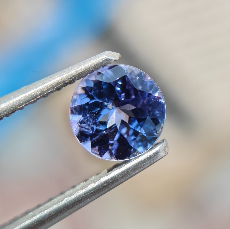Natural blue tanzanite gemstone 5mm round shaped loose gemstone for jewelry gallery