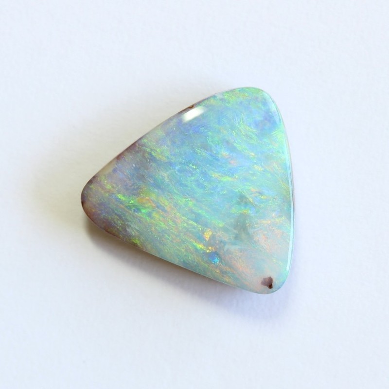 Boulder opal 6.58ct 14 x 13.9mm Australian opal natural solid loose unset stone gallery